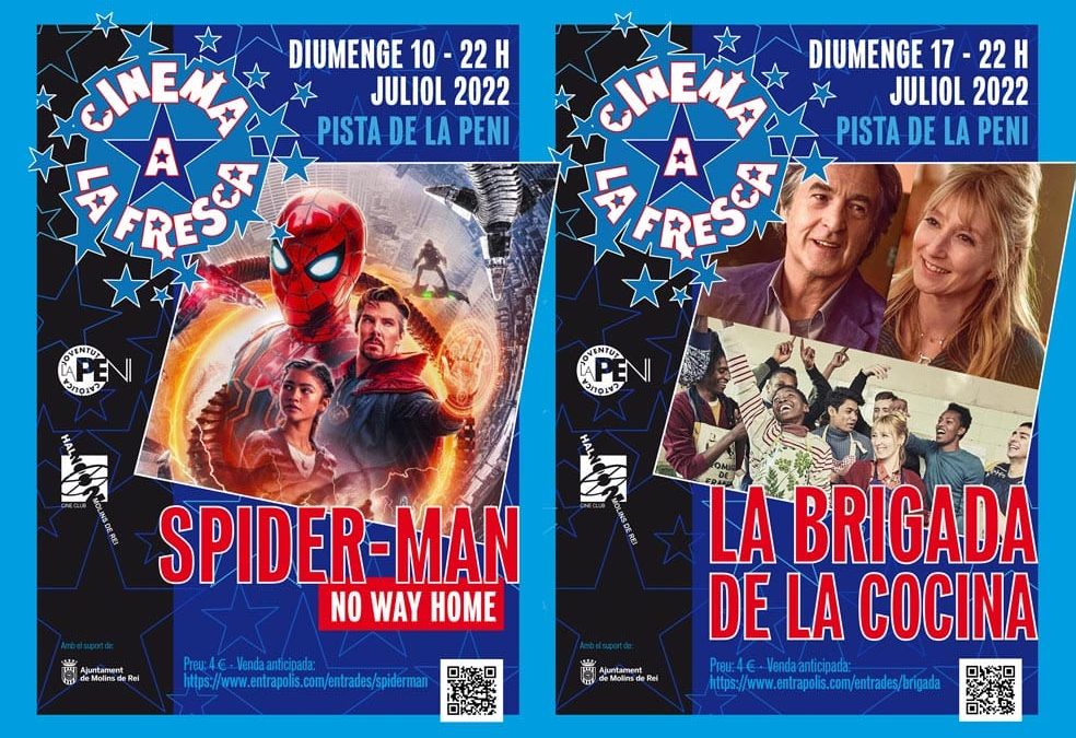 Cinema a la fresca diumenges 10 i 17 de juliol
